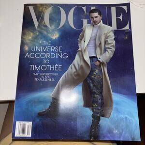 Vogue Magazine Timothee Chalamet December 2025 World Special Brand New No Label